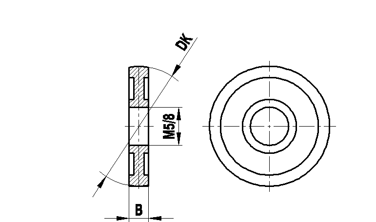 M5 сферический диск из высокопрочной стали, DK 50 мм, для систем ZEISS A-5555-0200