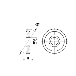 M5 сферический диск из высокопрочной стали, DK 50 мм, для систем ZEISS A-5555-0200