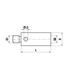 M2 на M3 переходник из нержавеющей стали, L 7 мм, для систем ZEISS A-5555-2457